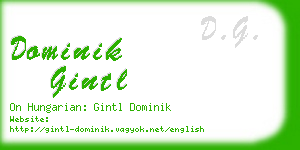 dominik gintl business card